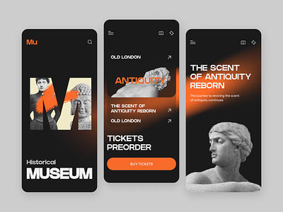 Museum Mobile App app art collections history app ios mobile mobile app museum product design