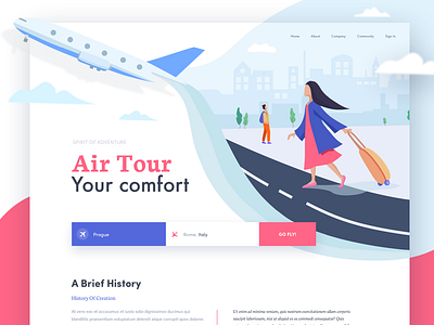 Airlines - Landing page