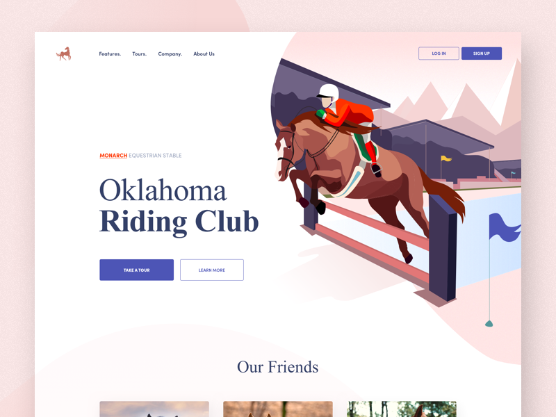 Oklahoma Riding Club by Afterglow on Dribbble
