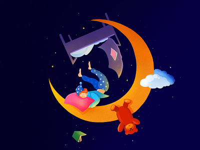 Sweet Dreams - illustration by Afterglow on Dribbble