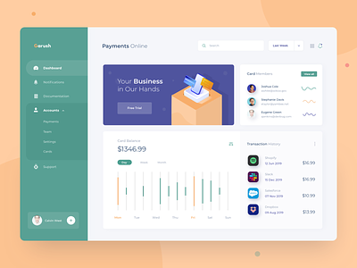 Payments Dashboard bank business clean dashboard illustration minimal pay payment dashboard payments