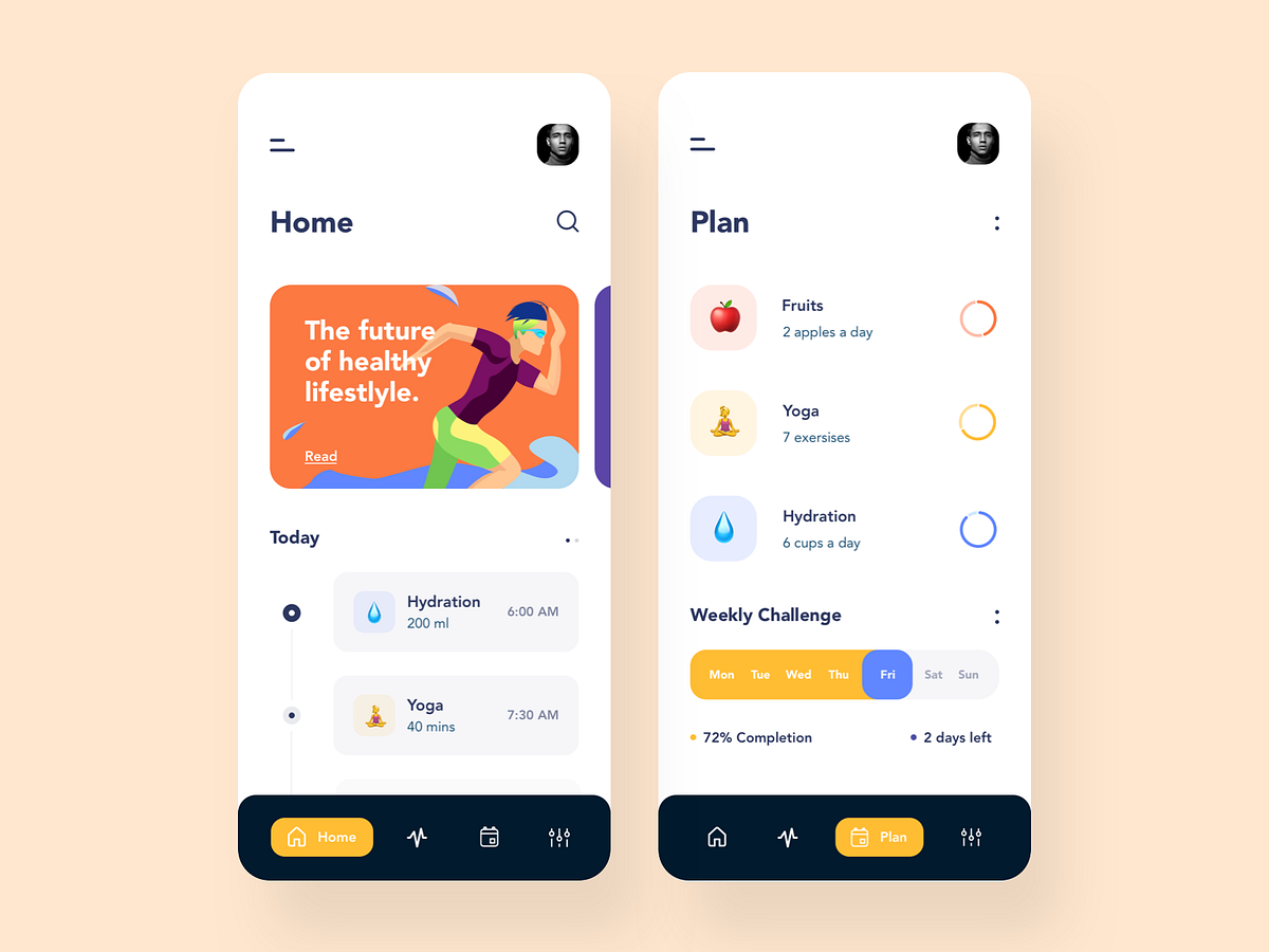 Browse thousands of lifestyle app images for design inspiration Dribbble