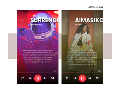 Music App UI app ui daily ui music music app player ui ui design ux