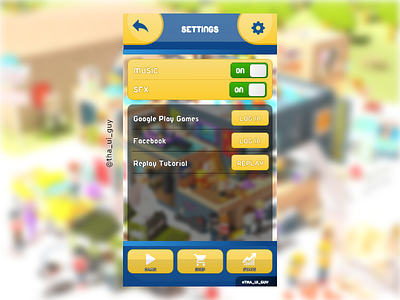 Game Settings Page app ui design game page ui settings ui ui design ux