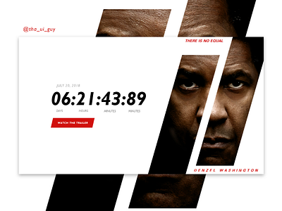 Countdown Page UI app ui countdown design masking movie movie countdown slant ui ui design ux