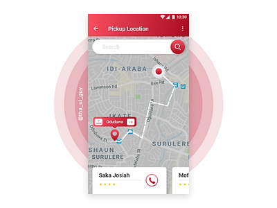 Location Tracker app design app ui design location map tracker ui ui design ux