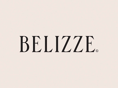 Logo Belizze branding design identity logo logotype typography