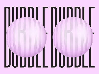 Bubble bubbles design graphic design illustration illustrator logo pink print type typography
