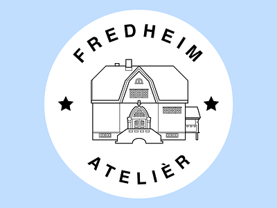 Fredheim Ateliér branding design graphic design identity illustration illustrator logo typography vector