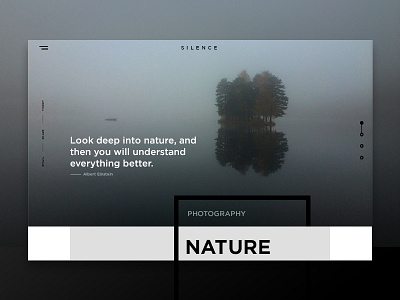 Website design design ixda layout nature photography typography ux webdesign