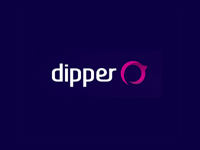 Dipper brand branding design identity logo logomark pink typography