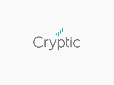 Cryptic brand branding design identity logo logomark typography