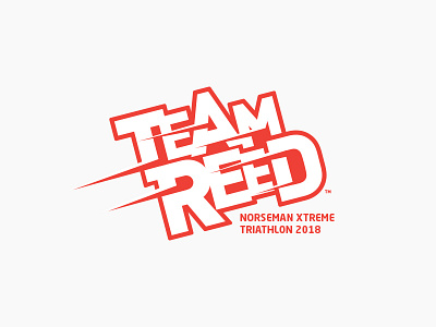 Team Reed brand branding design identity logo logomark sports triathlon typography