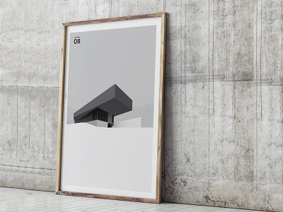 Architect poster 01 architecture art grey illustration minimalism poster wallart