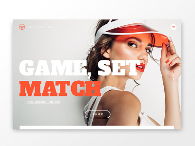 Game Set Match homepage landing page ui ui design userinterface ux ux design web website