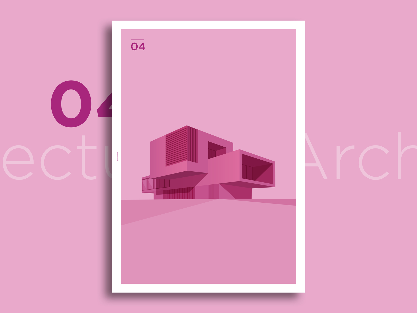 Architecture 04 graphic design illustration illustrator poster poster a day poster art poster collection vector