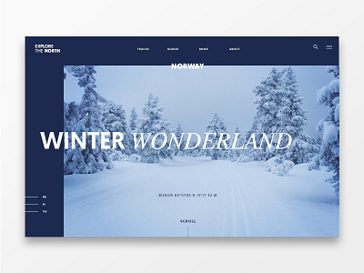 Explore the north webdesign 01 design typography ui ux web web design webdesign website