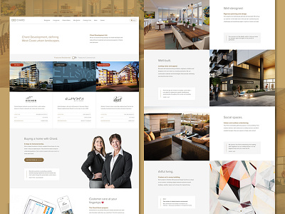 Chard Development Website Design grid homepage photography real estate responsive typography ui ux website wordpress