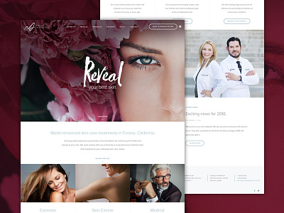 Macias Dermatology Website beauty branding fullscreen grid homepage landing mobile responsive ui ux wordpress