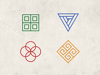 Historic Icon Exploration exploration geometric history icons pattern