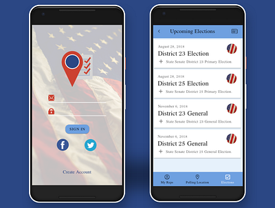 GoVote Android Version design mobile mobile app design ui ux voting