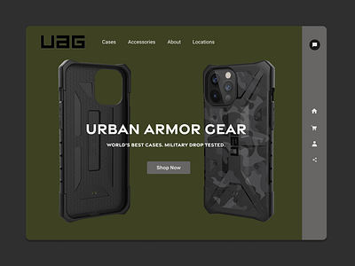 UAG Phone case Website Design