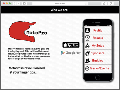 Another MotoPro Website Mockup
