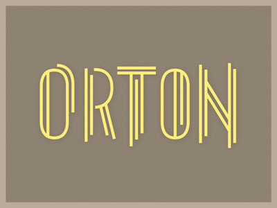 Orton type typography