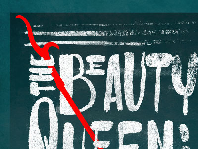 The Beauty Queen of Leenane poster theatre title treatment type typography