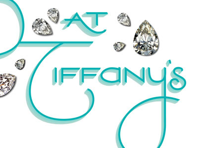 Breakfast at Tiffanys 2 diamonds title treatment type typography