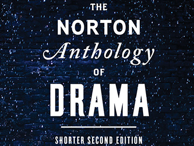 The Norton Anthology of Drama book cover title treatment typography