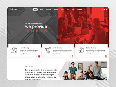 Corporate Business - Creative Parallax PSD Design PSD Template