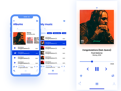 Music player UI