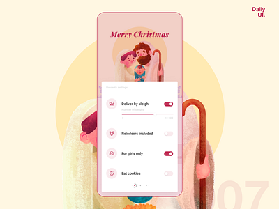 007 - settings adaptive android challenge chirstmas dailyui dashboad design fashion ios iphonex minimal mobile purple responsive settings ui uidesign web webdesign yellow