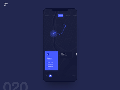 020 - Location Tracker adaptive analytics android board cards chart dailyui dashboard fashion gps ios iphonex location mobile profile redtheme tracker ui uidesign webdesign