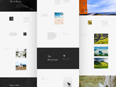 Horses black white dashboard desktop fashion landign page minimal minimalism minimalist photo typography ui desgin uiuxdesign web design website