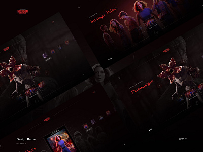 Stranger Things website design