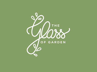 Logo | The Glass Of Garden branding identity logo logotype minimal plant