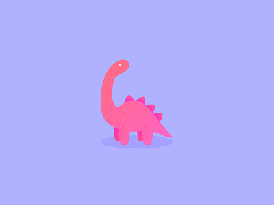Illustration | Little Dinosaur animal dinosaur illustration isometric julie charrier minimal poetic sketchapp vector