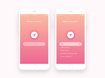 App | Location 📍 [23/30] daily creative challenge design gps illustration julie charrier location minimalism sketchapp ui