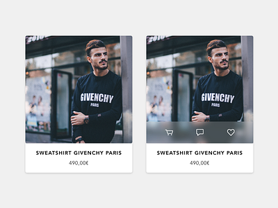 UI | Shop Card 👕 [24/30] card daily creative challenge fashion givenchy illustration julie charrier minimalism shop sketchapp ui