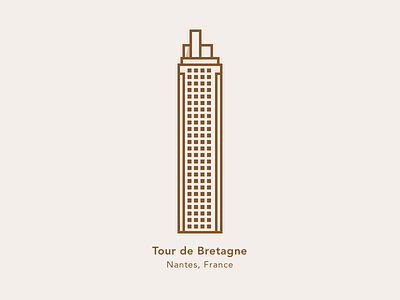 Illustration | Brittany's tower 🏢 [30/30] brittany daily creative challenge icon illustration julie charrier minimalism nantes sketchapp tower ui