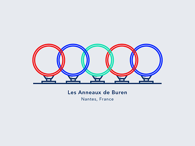 Illustration | Rings by Buren ⭕️ artwork buren icon illustration julie charrier minimalism nantes rings sketchapp ui