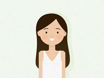 Illustration | Character 👩🏻 character flat girl graphic illustration julie charrier minimalism sketchapp vector