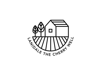 Logo | Lanidale The Cherry Well 🍒 australia branding cherry farm flat illustration julie charrier logo minimal sketchapp vector visual identity