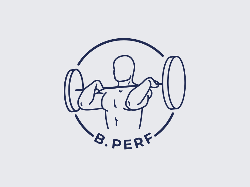 Logo | B.Perf ππ»ββοΈ training trainer coaching sport workout fitness visual identity branding logo flat vector minimal sketchapp julie charrier