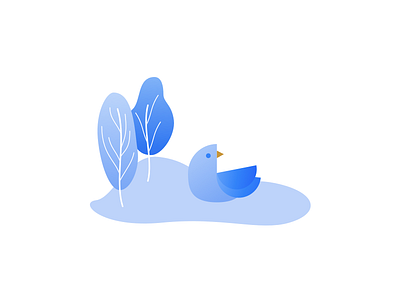 Illustration | Blue bird 🐦
