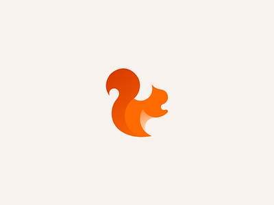 Logo | Little squirrel 🐿 animal brand branding flat illustration julie charrier logo logotype minimal sketchapp squirrel ui vector