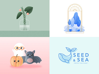 2018 ✨ 2018 best of best2018 flat illustration julie charrier minimal sketchapp ui vector