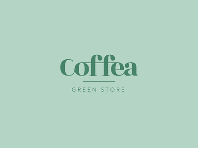 Logo | Coffea ☕️ brand branding coffea green healthy illustration julie charrier logo logotype minimal natural sketchapp vector